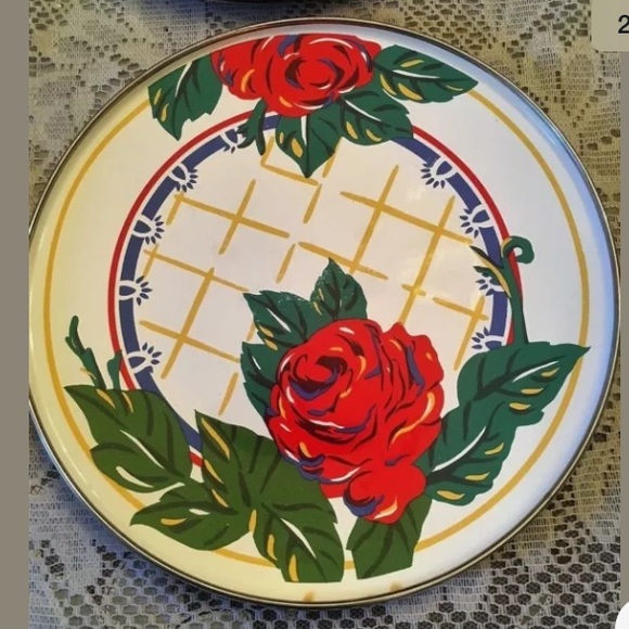 4 Neiman Enamel 9" Diameter Dinner Plates - Picture 2 of 8